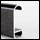Polished Black - SwingFrame Decor Edge-Lit T-4 Lightbox - Metal - Round Top Frame Finish