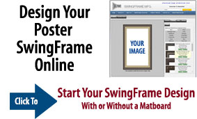Classic Style Movie Poster Frames with Mat Board - Metal Picture Frame –  SwingFrames4Sale